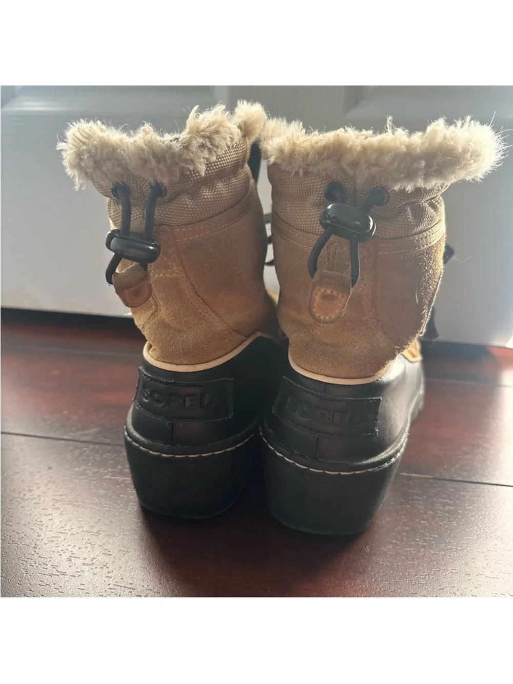 Size 8 Sorel Women’s Tivoli III Waterproof Suede Fur Winter Snow Boots - Picture 6 of 11